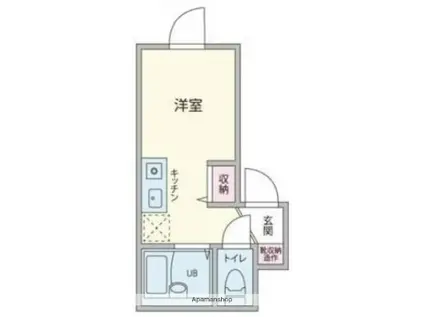 アマックス五反野Ⅲ(ワンルーム/3階)の間取り写真