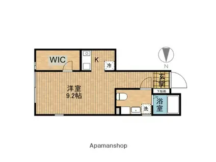 レガリア赤羽(ワンルーム/1階)の間取り写真