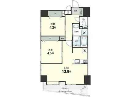 セザール赤羽(2LDK/2階)の間取り写真