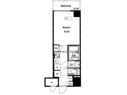 ライオンズマンション西が丘南(1K/7階)の間取り写真