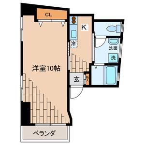 グレイスハイム駒込2(1K/4階)の間取り写真