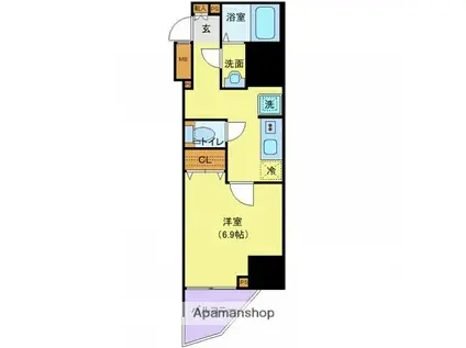 プレール・ドゥーク西巣鴨(1K/7階)の間取り写真