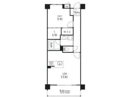 オーパスレジデンス吉祥寺(1LDK/3階)の間取り写真