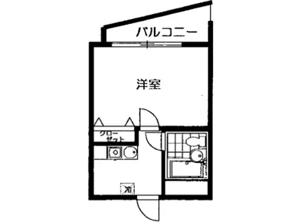 フレンド荻窪(1K/5階)の間取り写真