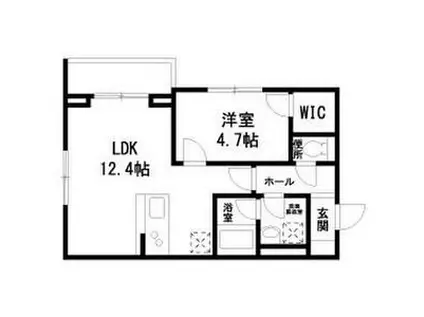 GRACE POINT(1LDK/1階)の間取り写真