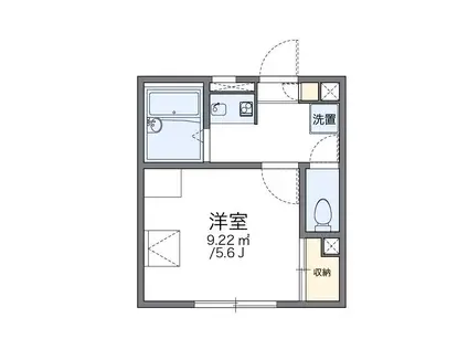 レオパレスKAORU(1K/2階)の間取り写真