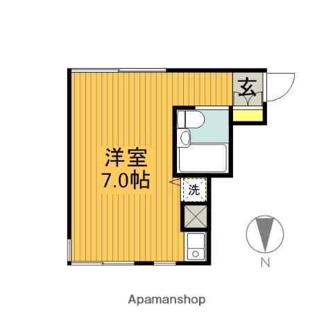 YSハウス(ワンルーム/3階)の間取り写真