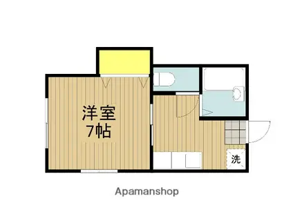 メゾンド吉野(1K/1階)の間取り写真