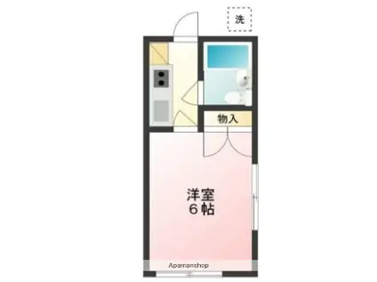 和泉パレス(1K/2階)の間取り写真