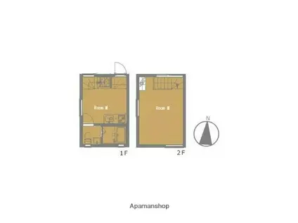 CATORCE上石神井(1DK/1階)の間取り写真