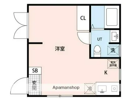プルメリア荻窪(1K/3階)の間取り写真