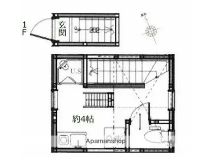 サークルハウス新高円寺(ワンルーム/2階)の間取り写真