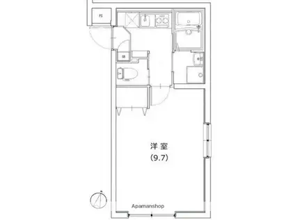 VILLA関町北(1K/2階)の間取り写真