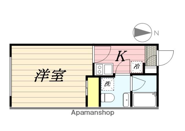 アレス中野(1K/1階)の間取り写真