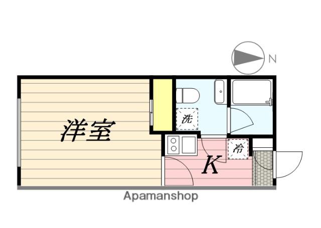 アレス中野(1K/3階)の間取り写真