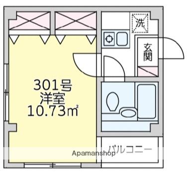 高円寺MハウスA棟(1K/3階)の間取り写真