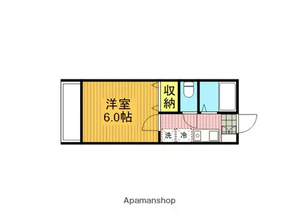 ミュゼハイツ(1K/2階)の間取り写真