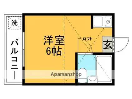 経堂ポイントウエスト(ワンルーム/1階)の間取り写真