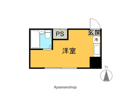 栄ビル(ワンルーム/3階)の間取り写真