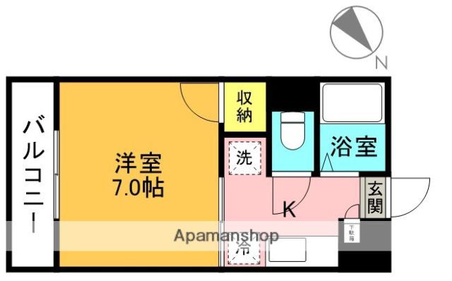 三愛コート西荻(1K/1階)の間取り写真