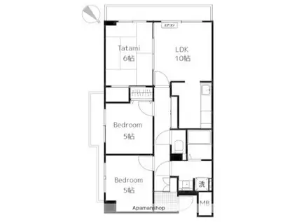 ヴェルデ久我山(3LDK/6階)の間取り写真