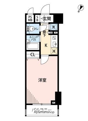 メインステージ高井戸(1K/4階)の間取り写真