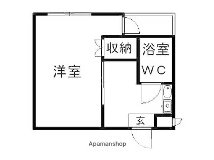 アメニティコウヤマ第11ガーデン(ワンルーム/2階)の間取り写真