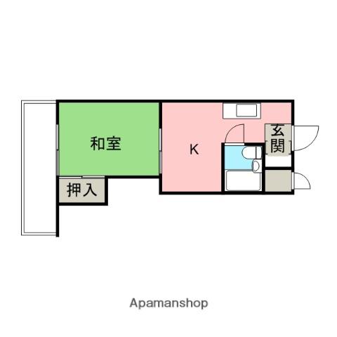 アーク荻窪(1DK/3階)の間取り写真