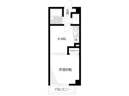 東京地下鉄有楽町線 小竹向原駅 徒歩8分 3階建 築31年(1K/1階)の間取り写真
