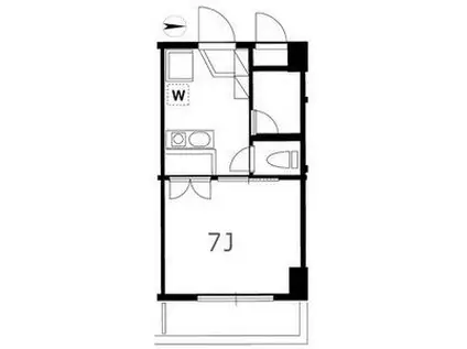 メゾンドプランタン(1K/3階)の間取り写真