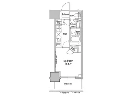 ブリリアンクラス高円寺(1K/12階)の間取り写真