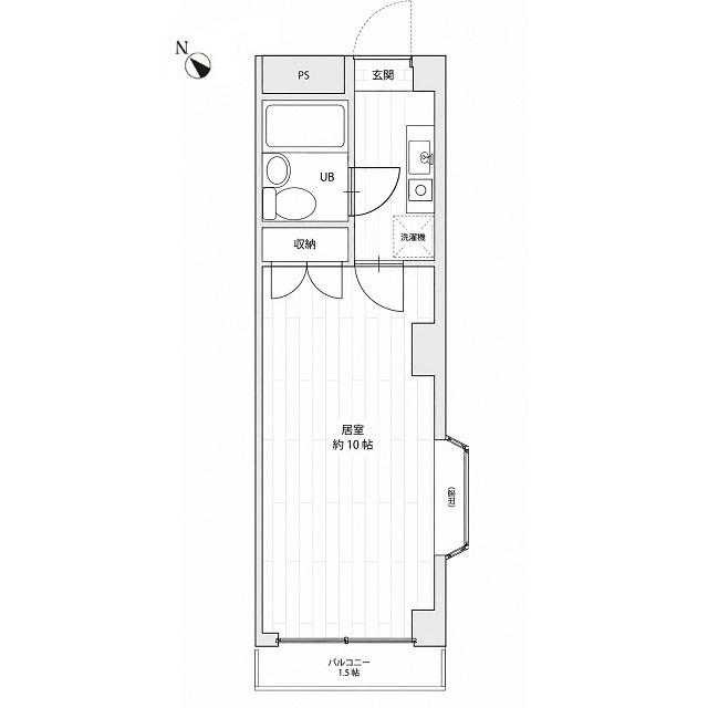 CASA DEL GLICINE(1K/3階)の間取り写真
