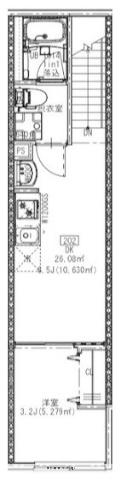 SOLUNA CRACIA 新高円寺(1DK/2階)の間取り写真