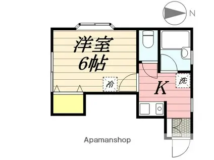 クレールハイツ(1K/1階)の間取り写真