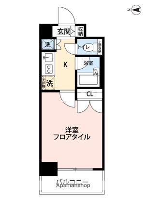 プレール高井戸(1K/3階)の間取り写真
