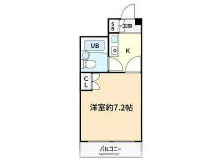 メゾン西荻(1K/9階)の間取り写真