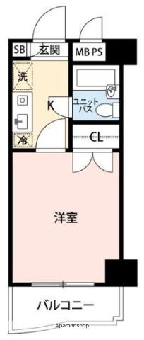 ワコーレ八幡山(1K/3階)の間取り写真