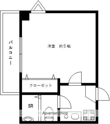 レイディアンス(1K/3階)の間取り写真