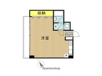 秀和祖師谷大蔵レジデンス(ワンルーム/2階)の間取り写真