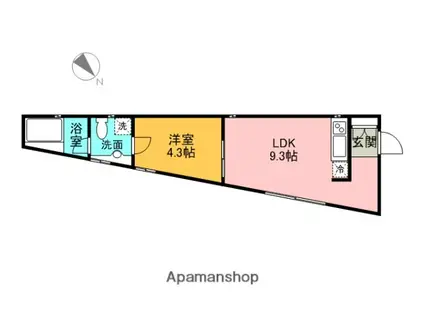 アート・フル永福(1LDK/4階)の間取り写真