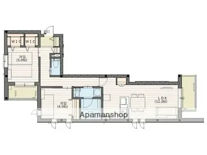 ルミエールレジデンス善福寺(2LDK/4階)の間取り写真