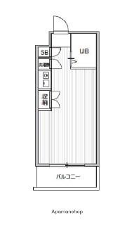 TS GARDEN都立大学Ⅱ(ワンルーム/1階)の間取り写真