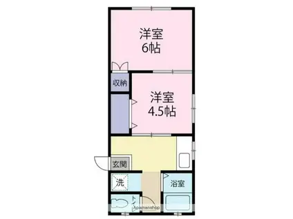 メイゾン経堂(2K/1階)の間取り写真