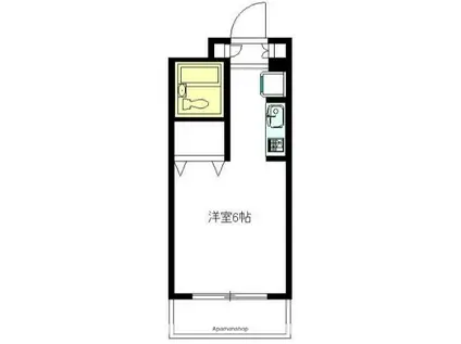 エスタ梅ヶ丘(ワンルーム/3階)の間取り写真