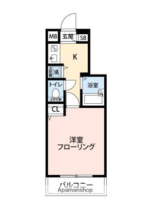 トーシンフェニックス高円寺南(1K/2階)の間取り写真