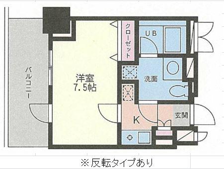 ドゥーエ幡ヶ谷(1K/11階)の間取り写真