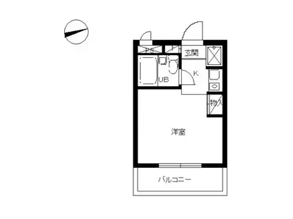 スカイコート新中野(ワンルーム/4階)の間取り写真
