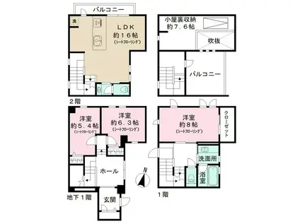 ラ プラクミーヌ(3LDK)の間取り写真