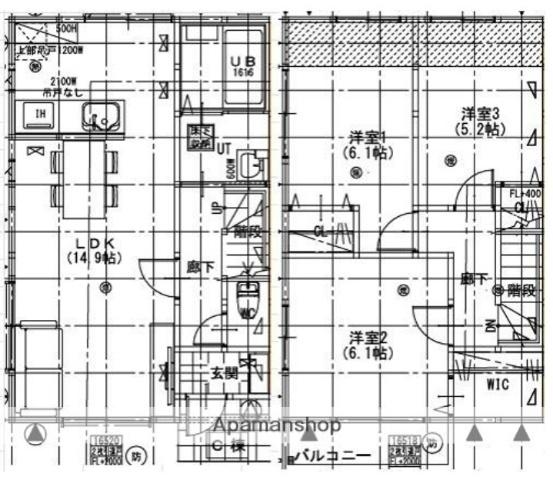 グランソフィア北沢(3LDK)の間取り写真