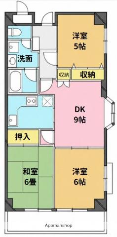T.S GARDEN田無(3LDK/1階)の間取り写真